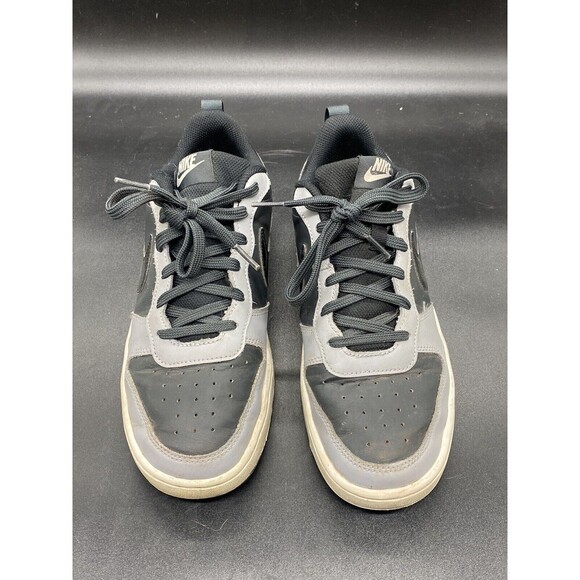 Nike Unisex Kids Court Brough 2 Low Gray Black Size 7Y Shoes EUC Casual Street - Picture 3 of 7